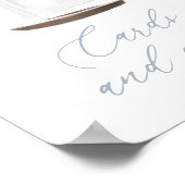 カードとギフトは帆船航海の赤ちゃんシャワー ポスター (角)