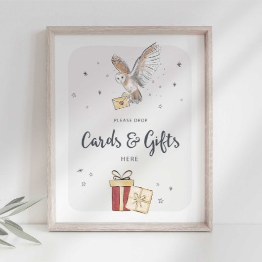 カードとギフトウィザードのパーティー署名 ポスター