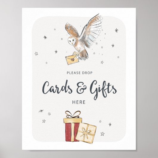 カードとギフトウィザードのパーティー署名 ポスター (正面)