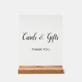 カードとギフトエレガントのスクリプミニマルト アクリルサイン (正面)