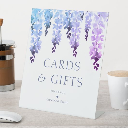 カードとギフトエレガントフローラ結婚のイベント 台座サイン (インサイチュ)