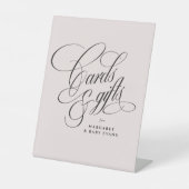 カードとギフトエレガント赤面赤ちゃんシャワー 台座サイン (正面)