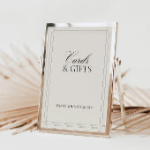 カードとギフトクラシックヴィンテージライトグレー記号 招待状