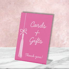 カードとギフトコケット弓タッセル2025卒業 台座サイン