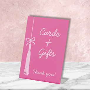 カードとギフトコケット弓タッセル2025卒業 台座サイン