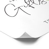 カードとギフトサインアペロルスピリッツブライダルシャワー ポスター (角)