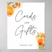 カードとギフトサインアペロルスピリッツブライダルシャワー ポスター (正面)