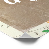 カードとギフトサイン素朴ブライダルシャワーポスター ポスター (角)