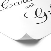 カードとギフトサイン |バーガンディーピンクの花 ポスター (角)