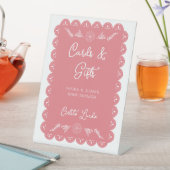 カードとギフトシエリトリンド女の子ベビーシャワー 台座サイン (インサイチュ)