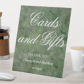 カードとギフトシックモダンの結婚イベント 台座サイン (インサイチュ)