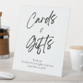 カードとギフトシンプルミニマ結婚リストシンボルや象徴 台座サイン (インサイチュ)