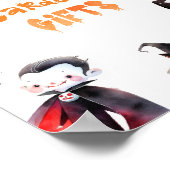 カードとギフトハロウィーンの衣装パーティー ポスター (角)