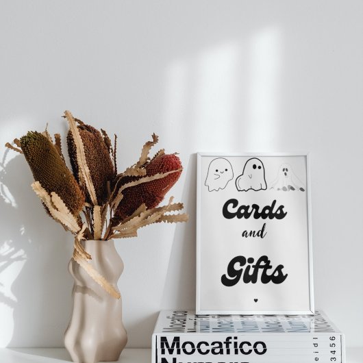 カードとギフトハロウィーン幽霊赤ちゃんシャワーゲーム ポスター