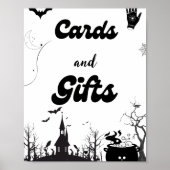 カードとギフトハロウィーン幽霊赤ちゃんシャワーゲーム ポスター (正面)