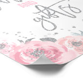 カードとギフトピンクの冬ワンダーランドパーティー ポスター (角)