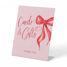 カードとギフトピンクレッドボウ