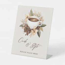 カードとギフトフローラ愛は醸造ブライダルシャワー 台座サイン