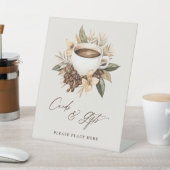 カードとギフトフローラ愛は醸造ブライダルシャワー 台座サイン (インサイチュ)