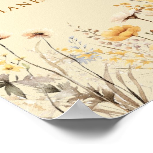 カードとギフトブライダルシャワーありがとう ポスター (角)