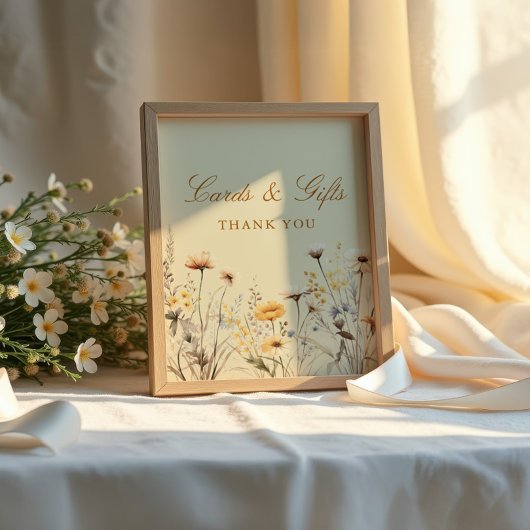 カードとギフトブライダルシャワーありがとう ポスター