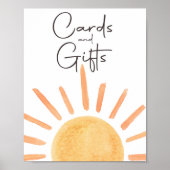 カードとギフトボホリトルサンシャインパーティー ポスター (正面)
