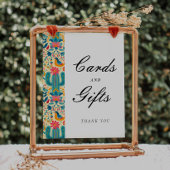 カードとギフトメキシコのフローラブライダルシャワー標識 ポスター