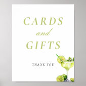 カードとギフトメキシコフェスタブライダルシャワー標識 ポスター (正面)