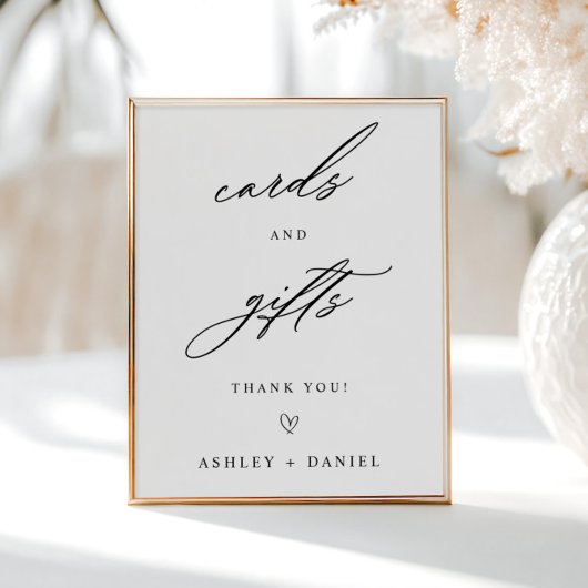 カードとギフトモダンの結婚数 ポスター