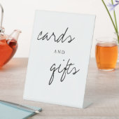 カードとギフトモダンシンプルの結婚テーブル 台座サイン (インサイチュ)