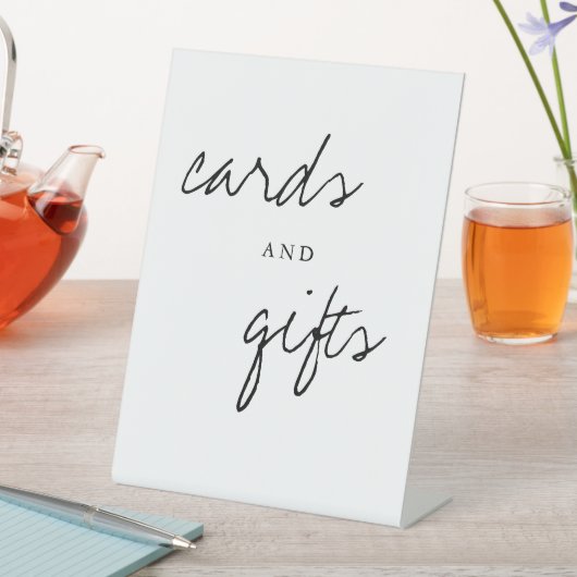 カードとギフトモダンシンプルの結婚テーブル 台座サイン (インサイチュ)