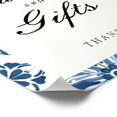 カードとギフトレモンポジターノブライダルシャワーサイン ポスター (角)