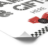 カードとギフトレースカーのパーティー記号 フォトプリント            (角)