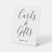 カードとギフト台本の書道結婚の 台座サイン (正面)