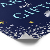 カードとギフト宇宙銀河系誕生日パーティー ポスター (角)