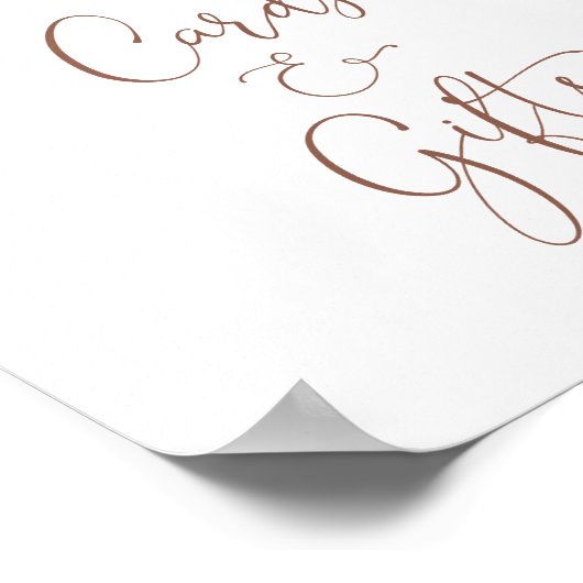 カードとギフト愛は醸造ブライダルシャワー ポスター (角)