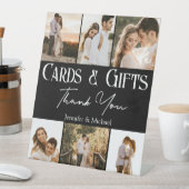 カードとギフト感謝していお客様6枚の写真コラ結婚ージ 台座サイン (インサイチュ)