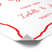 カードとギフト手引き弓のカップルの波打ちシャワー ポスター (角)