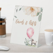 カードとギフト甘い子羊の赤ちゃんシャワー 台座サイン (インサイチュ)