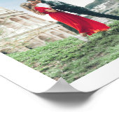 カードとギフト目的地の旅行テーマの標識 ポスター (角)