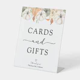 カードとギフト素朴秋のサイン 台座サイン