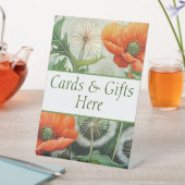 カードとギフト結婚ここにギフトテーブル記号 台座サイン (インサイチュ)