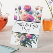 カードとギフト結婚ここにギフトテーブル記号 台座サイン (インサイチュ)