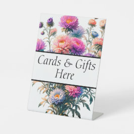 カードとギフト結婚ここにギフトテーブル記号 台座サイン