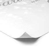 カードとギフト結婚のサイン銀《写真》ぼけ味灯 ポスター (角)