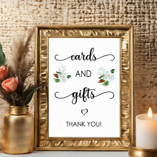 カードとギフト結婚のサイン ポスター