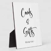 カードとギフト結婚のサインTabletopプラーク フォトプラーク (側面)