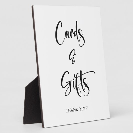 カードとギフト結婚のサインTabletopプラーク フォトプラーク (側面)