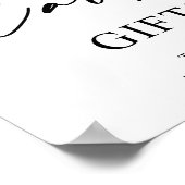 カードとギフト結婚の看板ポスター ポスター (角)