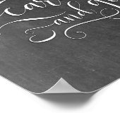 カードとギフト結婚シャルボードの標識 ポスター (角)